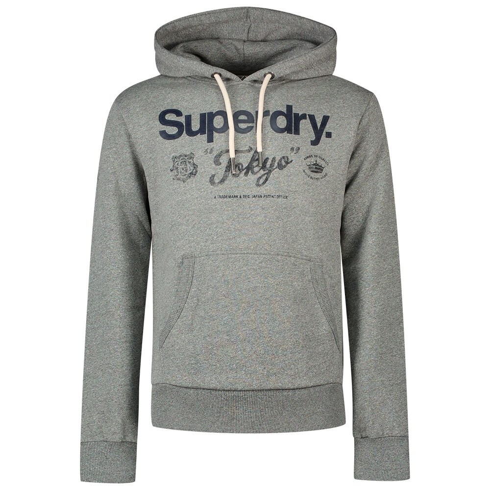 

Худи Superdry Core Logo AC Pocket, серый