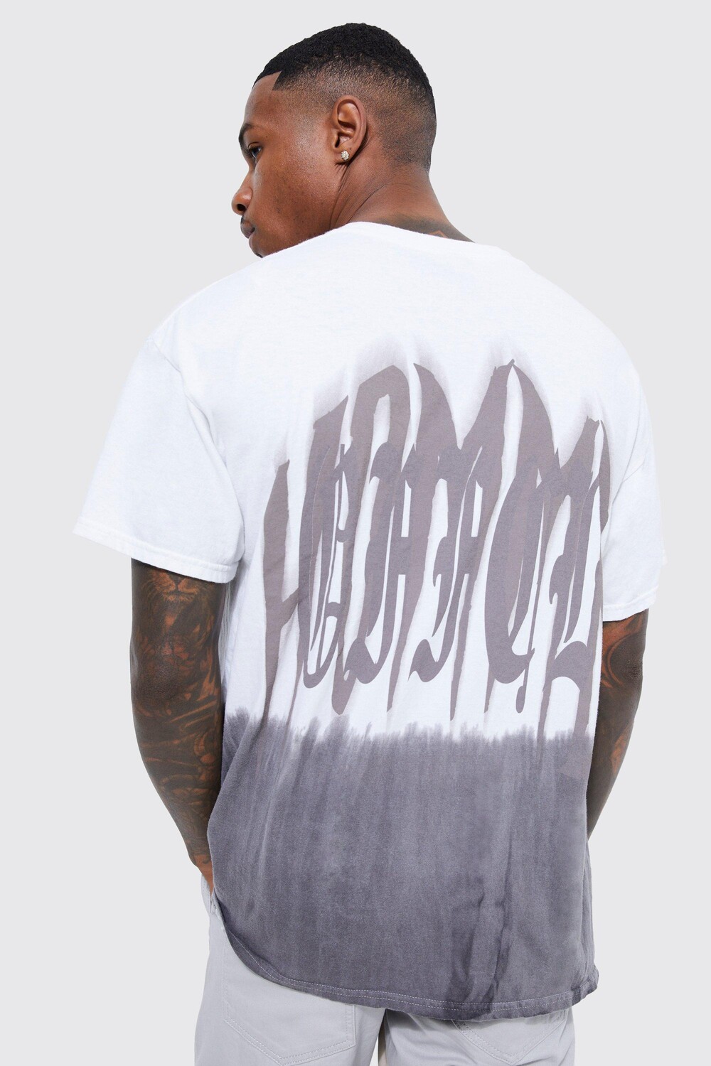 

Футболка оверсайз ombre offcl tie dye Boohoo, разноцветный