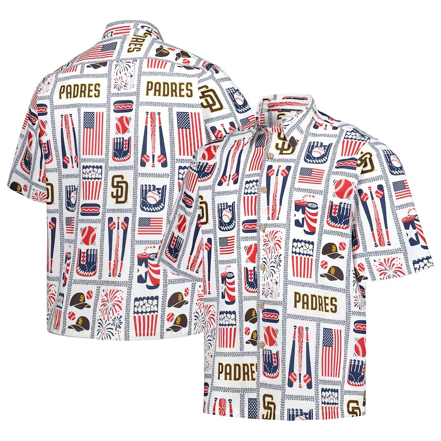 

Рубашка Reyn Spooner San Diego Padres, белый