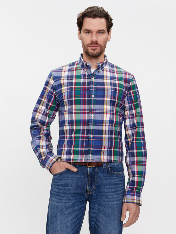 

Рубашка узкого кроя Polo Ralph Lauren, синий