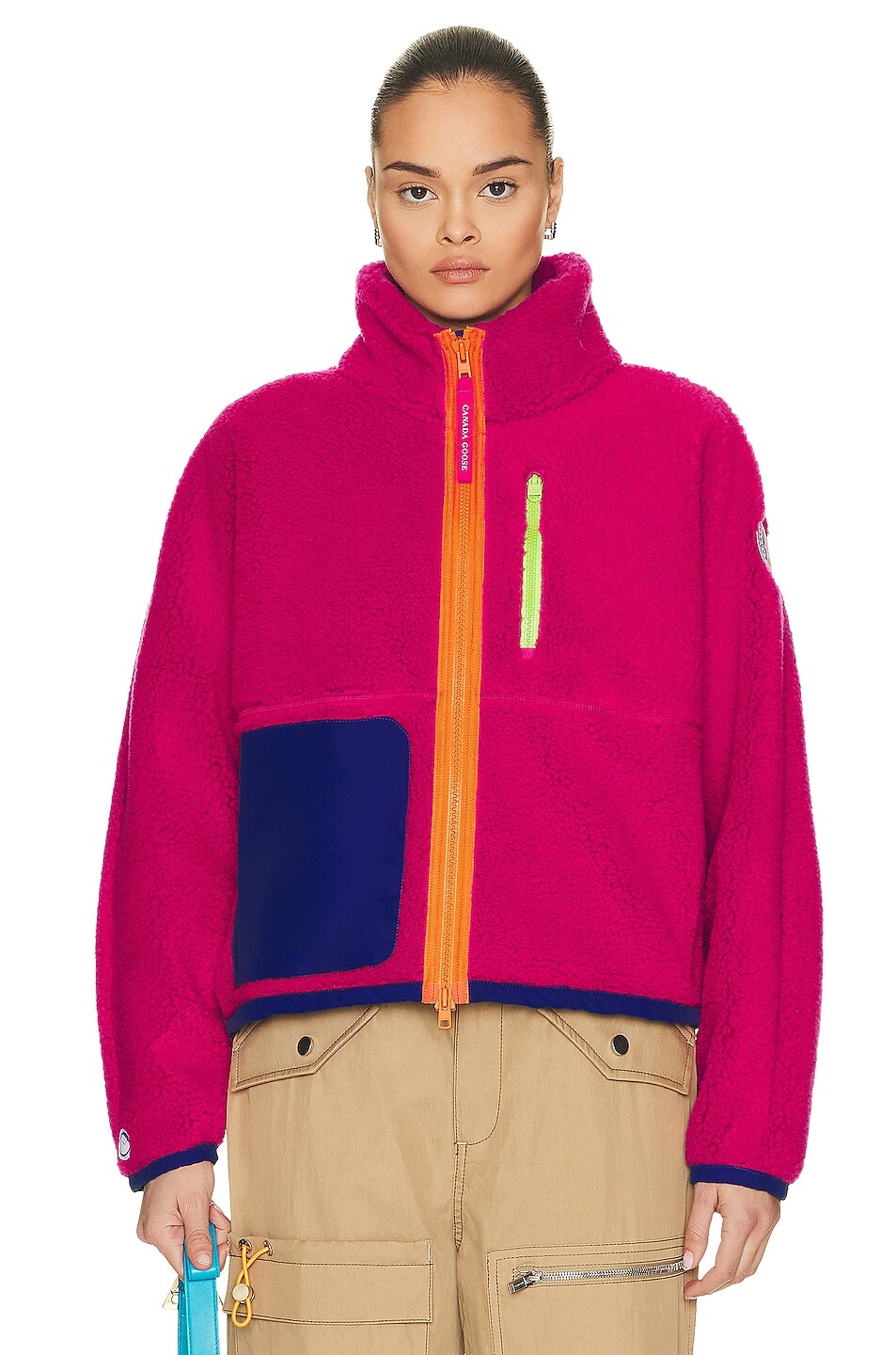 

Куртка Canada Goose Paola Pivi Fleece, фуксия, Розовый