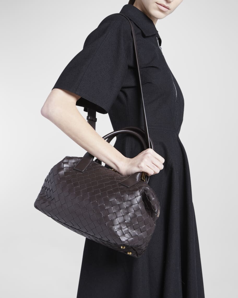 

Сумка Bauletto Intrecciato среднего размера с ручкой сверху Bottega Veneta