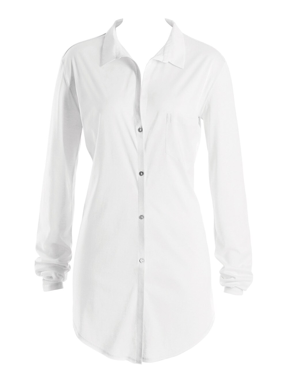 Ночная рубашка Hanro Cotton Deluxe 90cm, белый фото