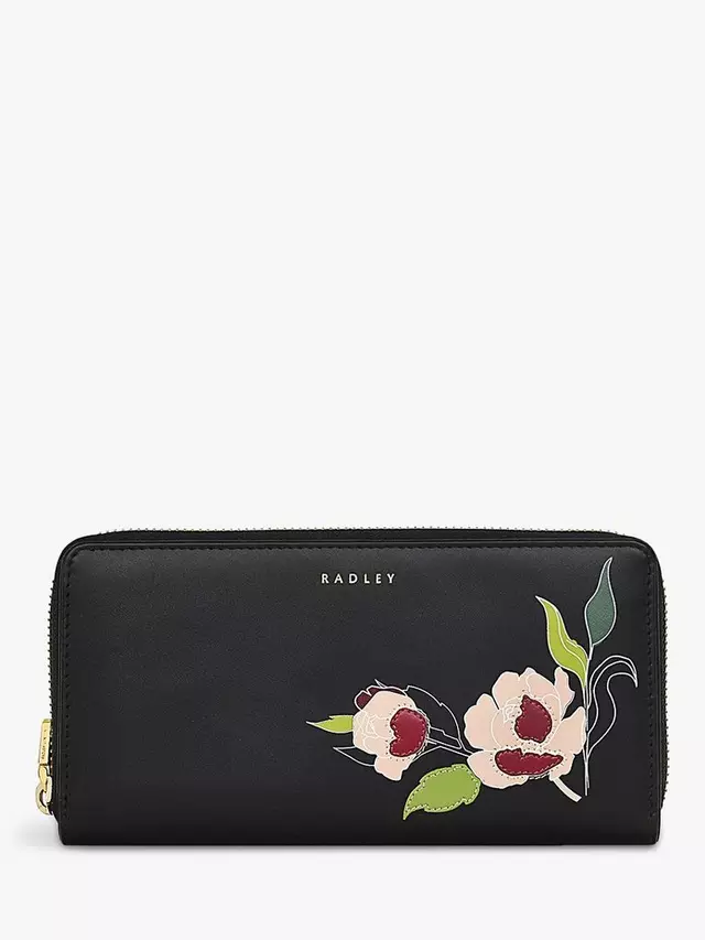 

Портмоне Radley Wild Roses Leather Large, черный