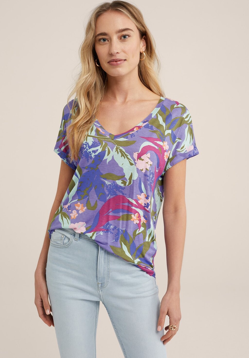 

Футболка с принтом WE Fashion, цвет violet