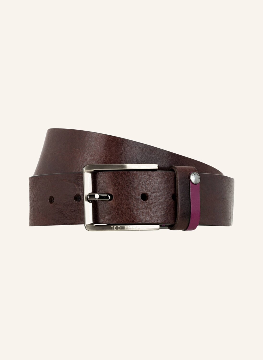 

Кожаный ремень TED BAKER KEEPSAK, темно-коричневый