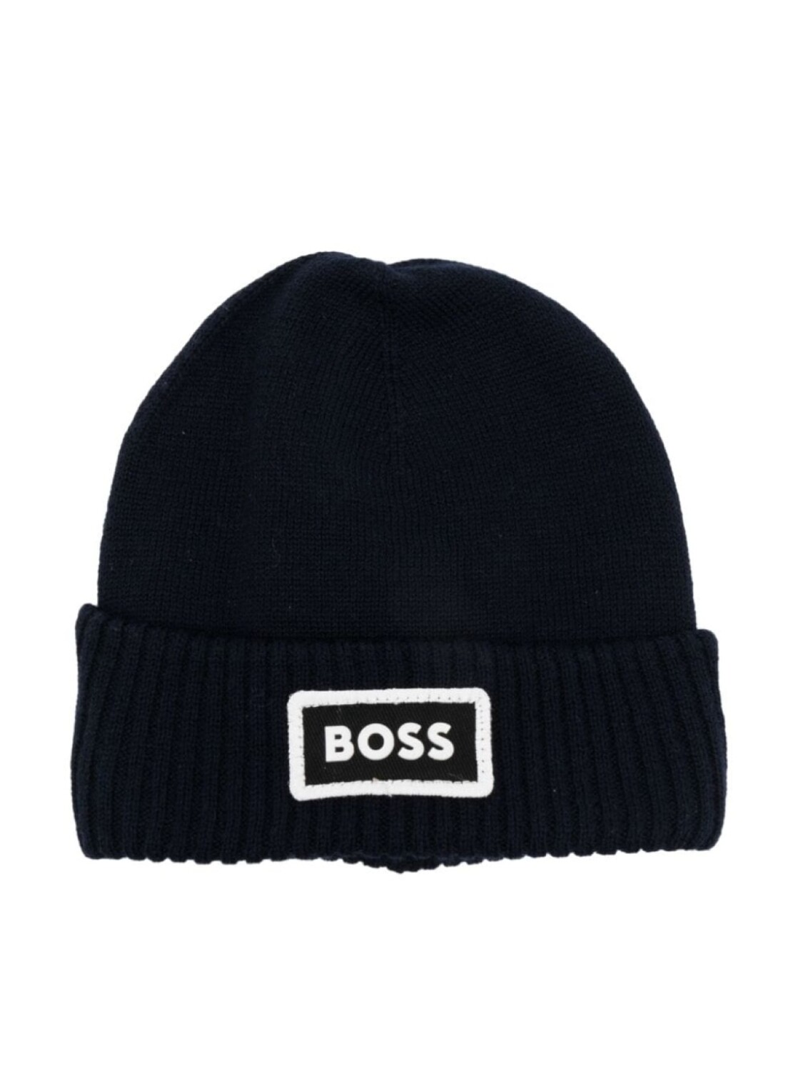 

BOSS Kidswear шапка бини с логотипом, синий
