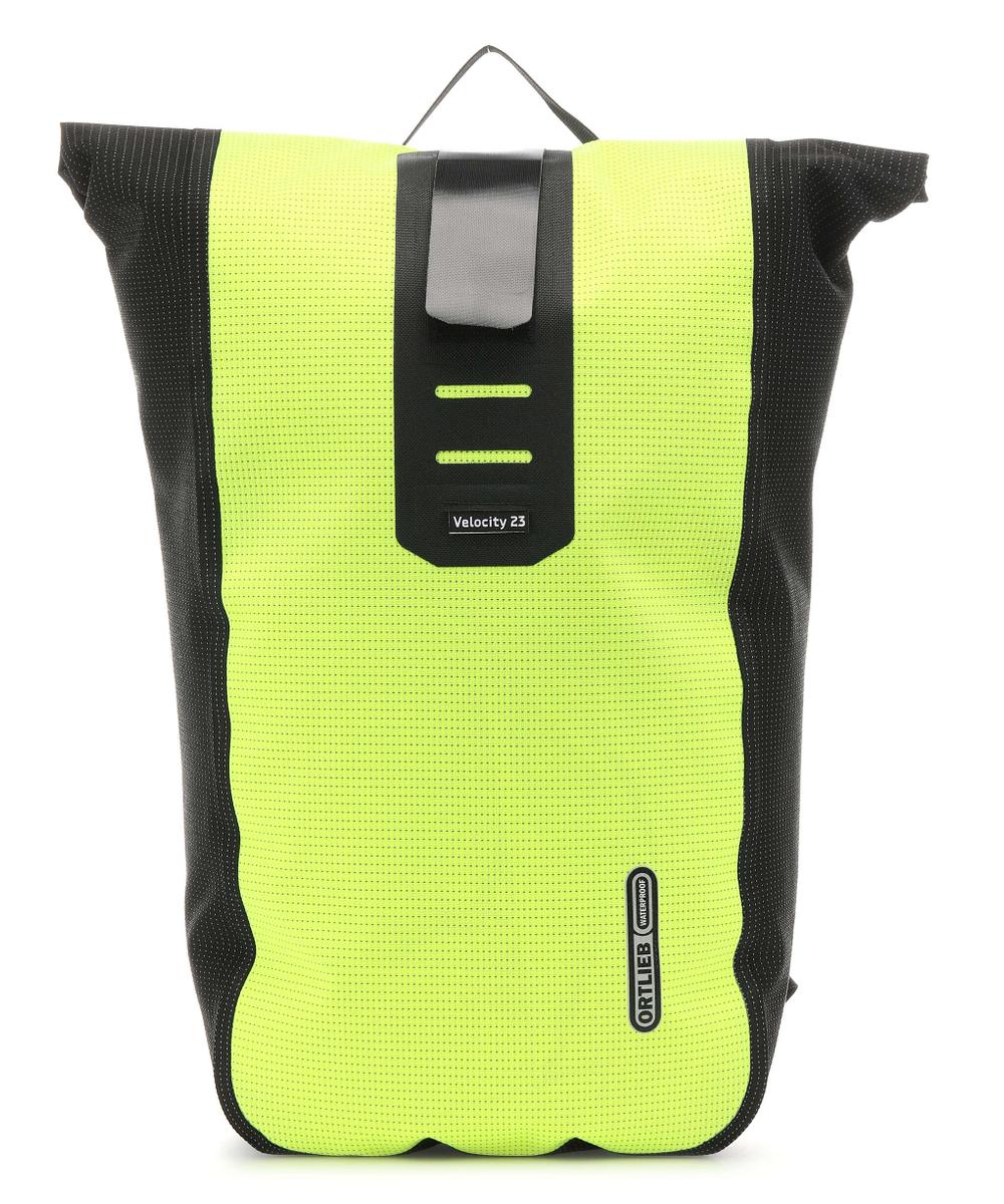 

Рюкзак Velocity High Visibility 23 Rolltop, 15 дюймов, полиэстер, полиэстер Cordura Ortlieb, желтый