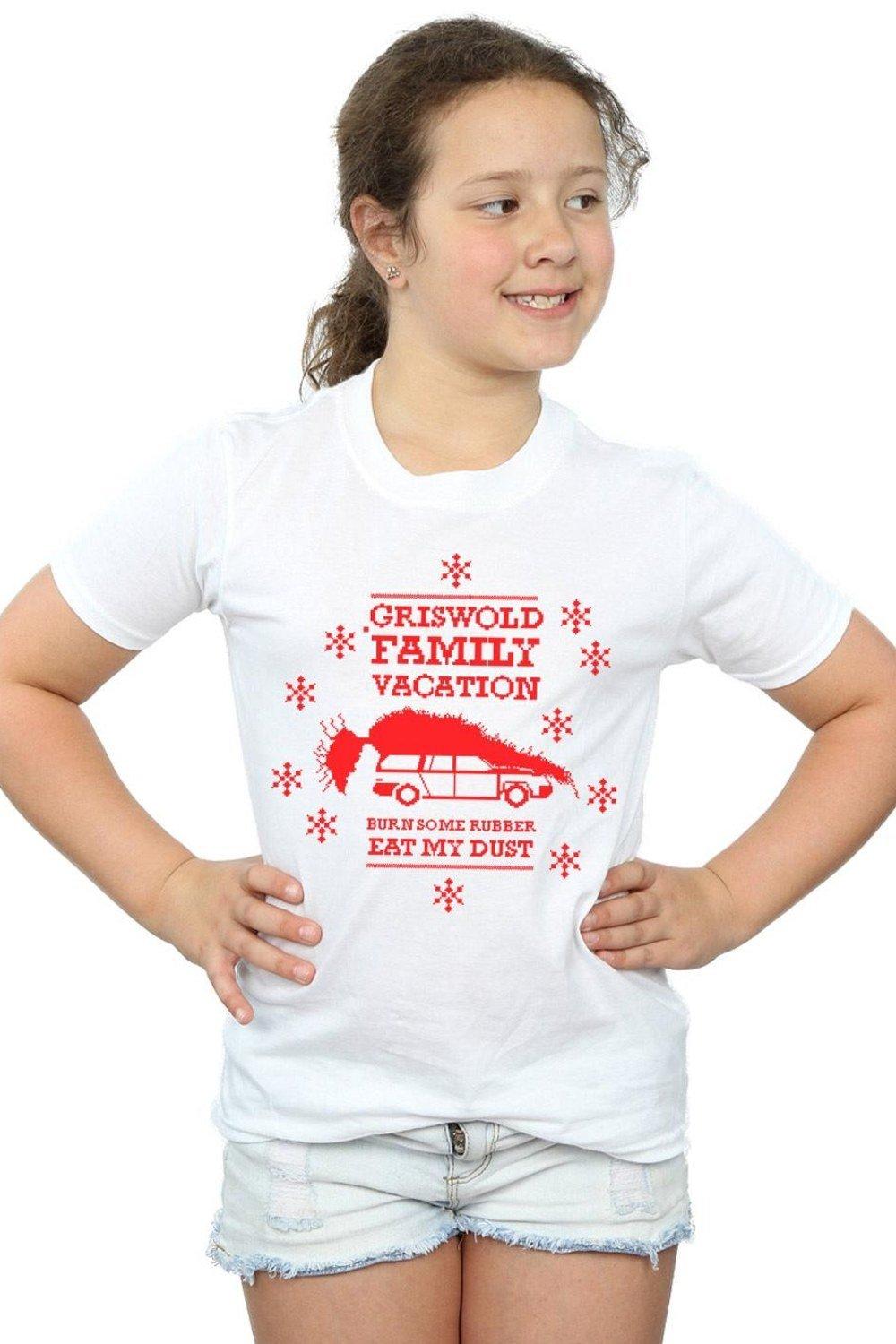 Хлопковая футболка Eat My Dust National Lampoon's Christmas Vacation, белый