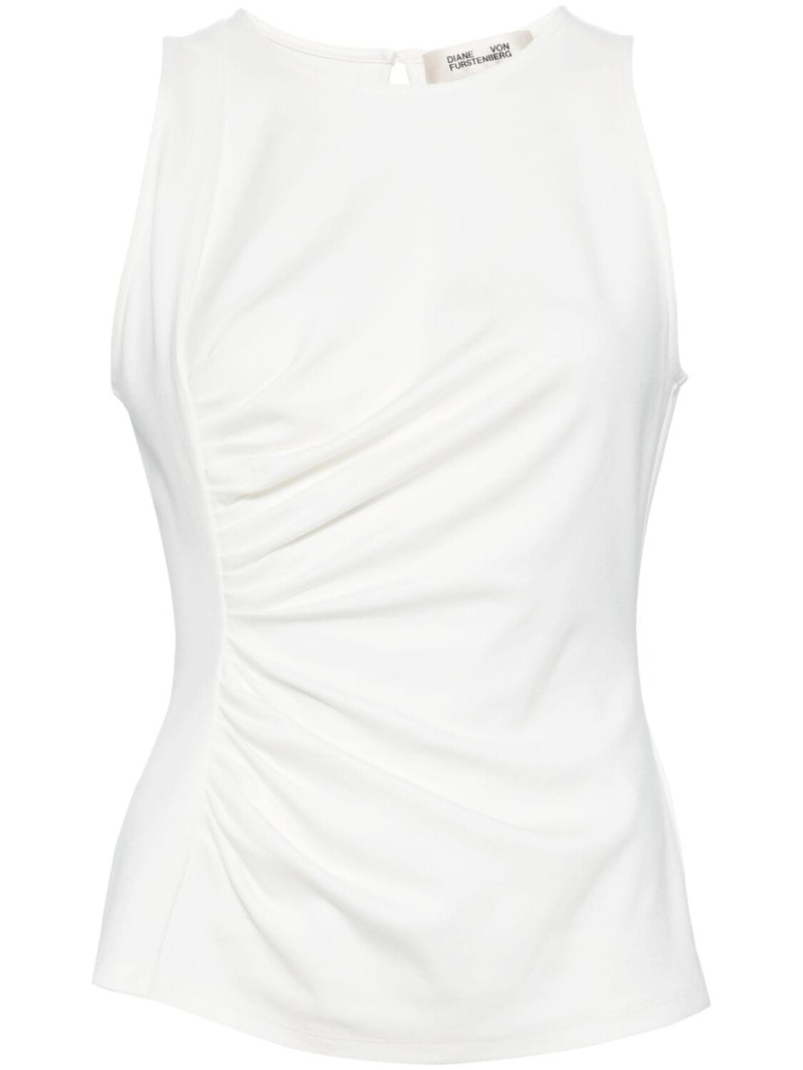 

DVF Diane von Furstenberg майка с драпировкой Poseidon, белый