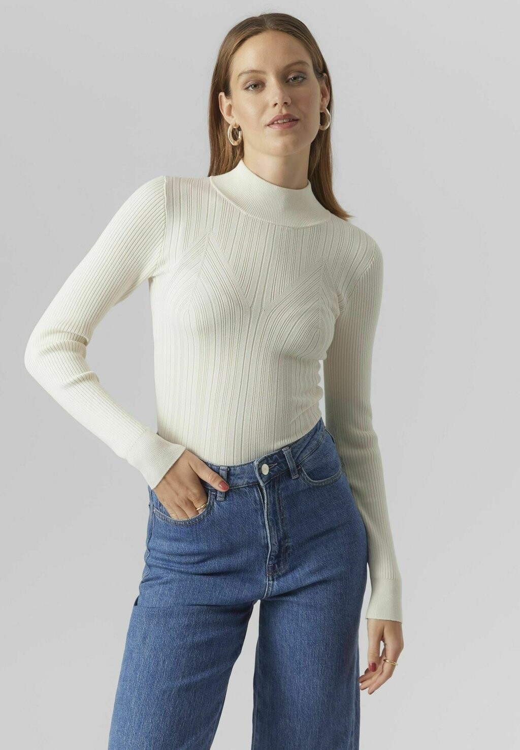 

Свитшот Vero Moda VMSALLY LS GA, цвет birch