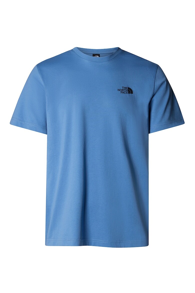

Хлопковая футболка с овальным вырезом The North Face, синий