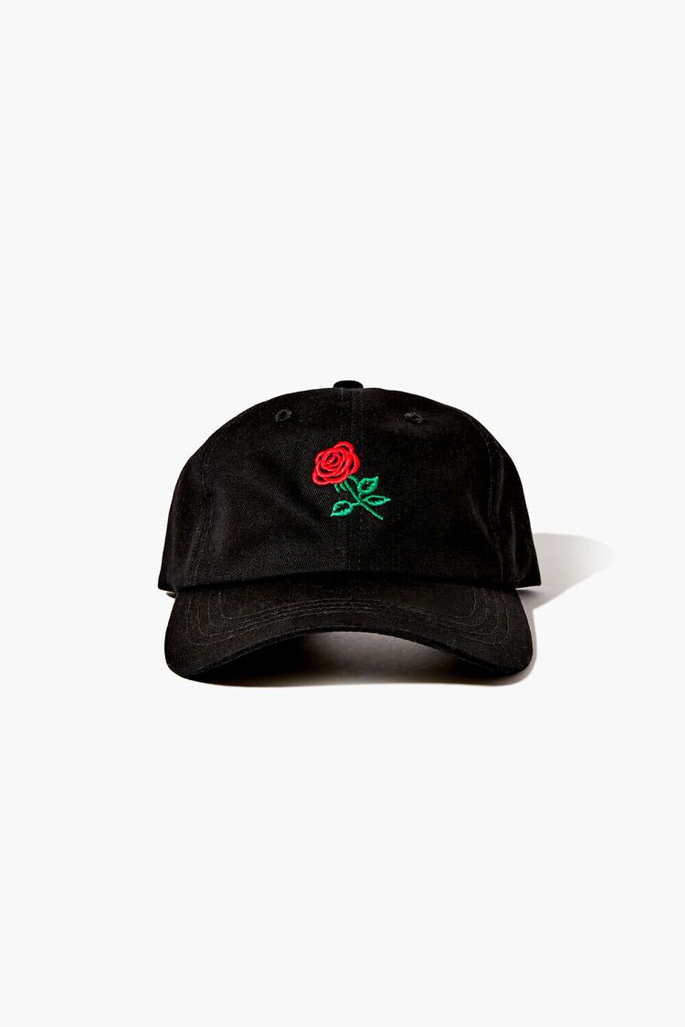 

Бейсболка с вышивкой розы Forever 21, черный