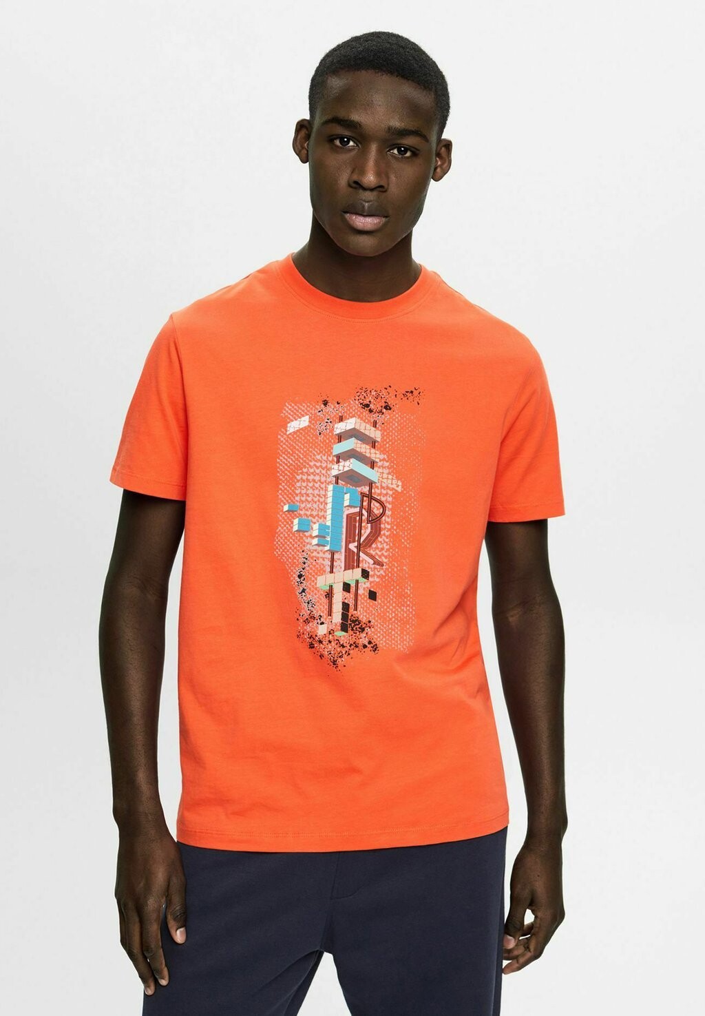

Футболка с принтом Esprit, оранжевый