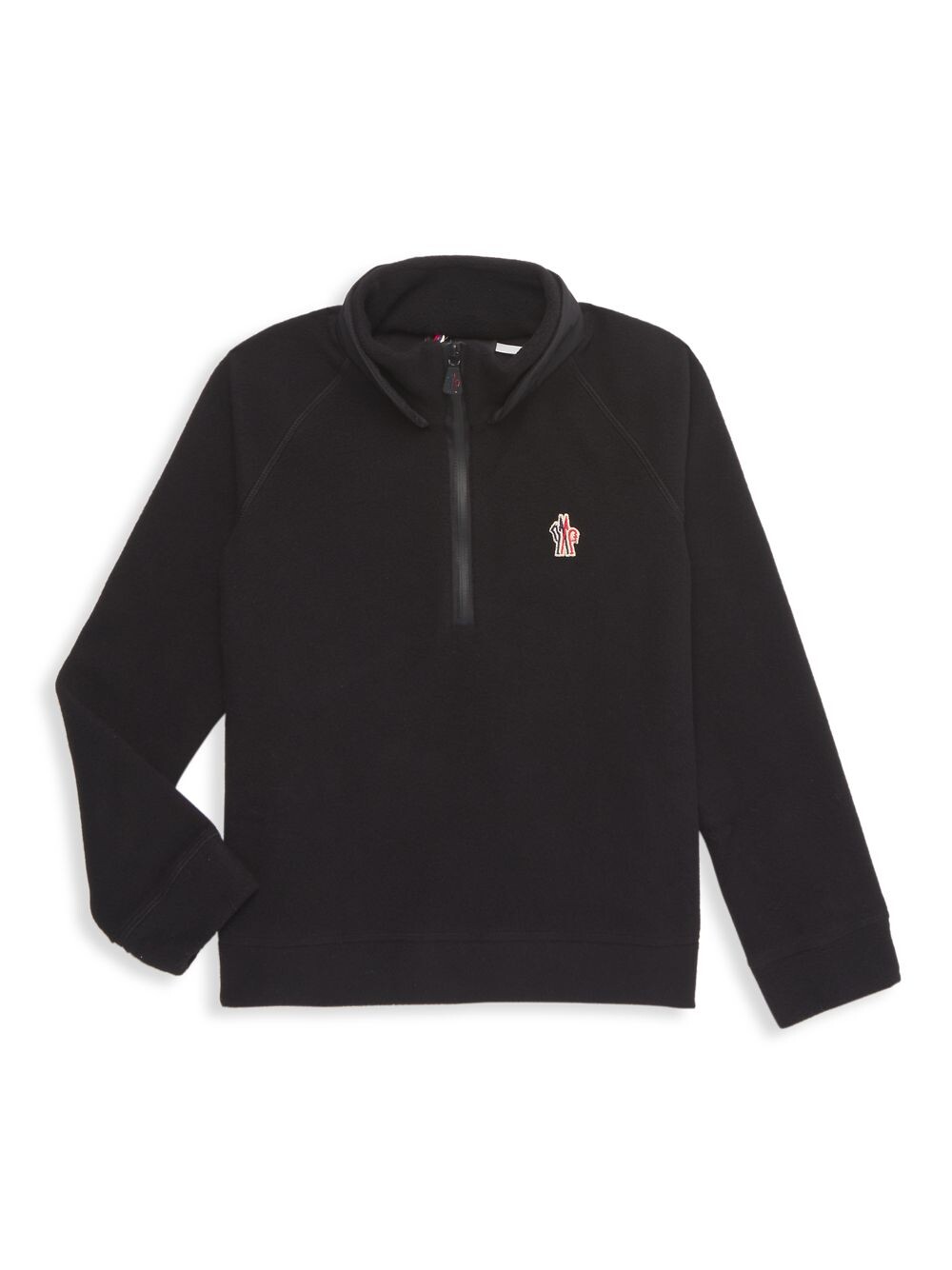 

Толстовка Little Kid's & Kid's Fleece с молнией до половины Moncler, черный