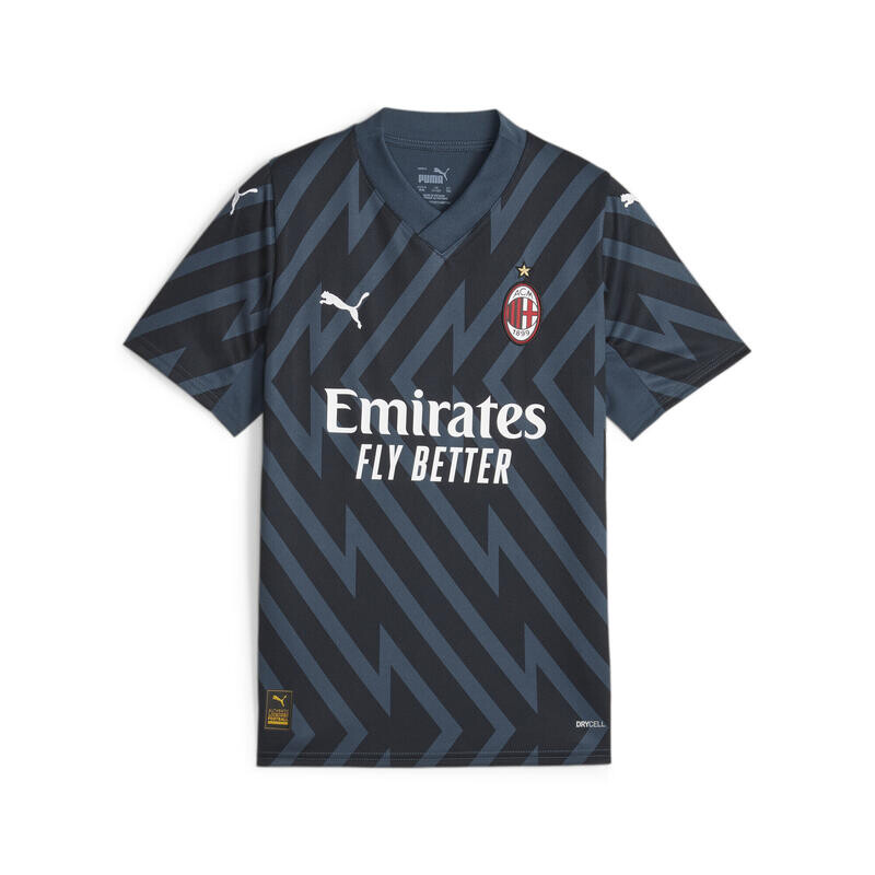 

Футболка вратаря AC Milan с коротким рукавом, молодежная PUMA, темно-синяя