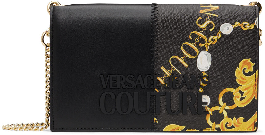 

Черная сумка с графическим рисунком Versace Jeans Couture