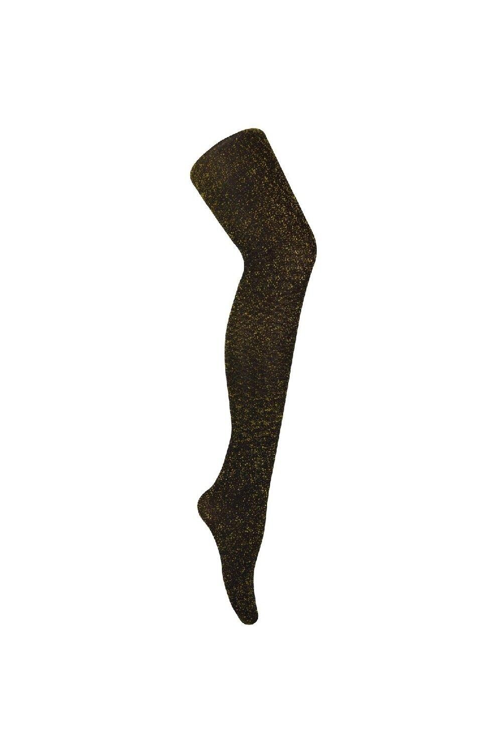 

Блестящие колготки с узором Sock Snob, золото