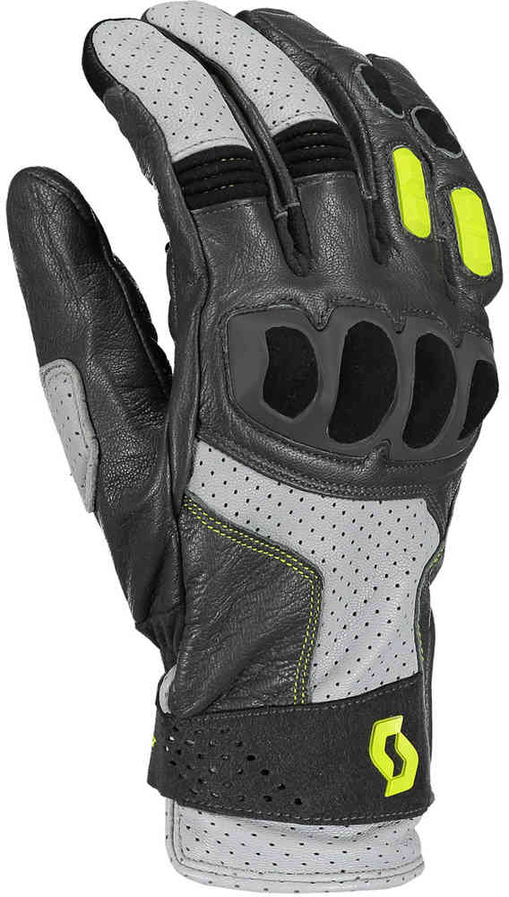 перчатки scott sport adv с регулируемым запястьем черный неоновый Спортивные мотоциклетные перчатки ADV Scott, черный/неоновый
