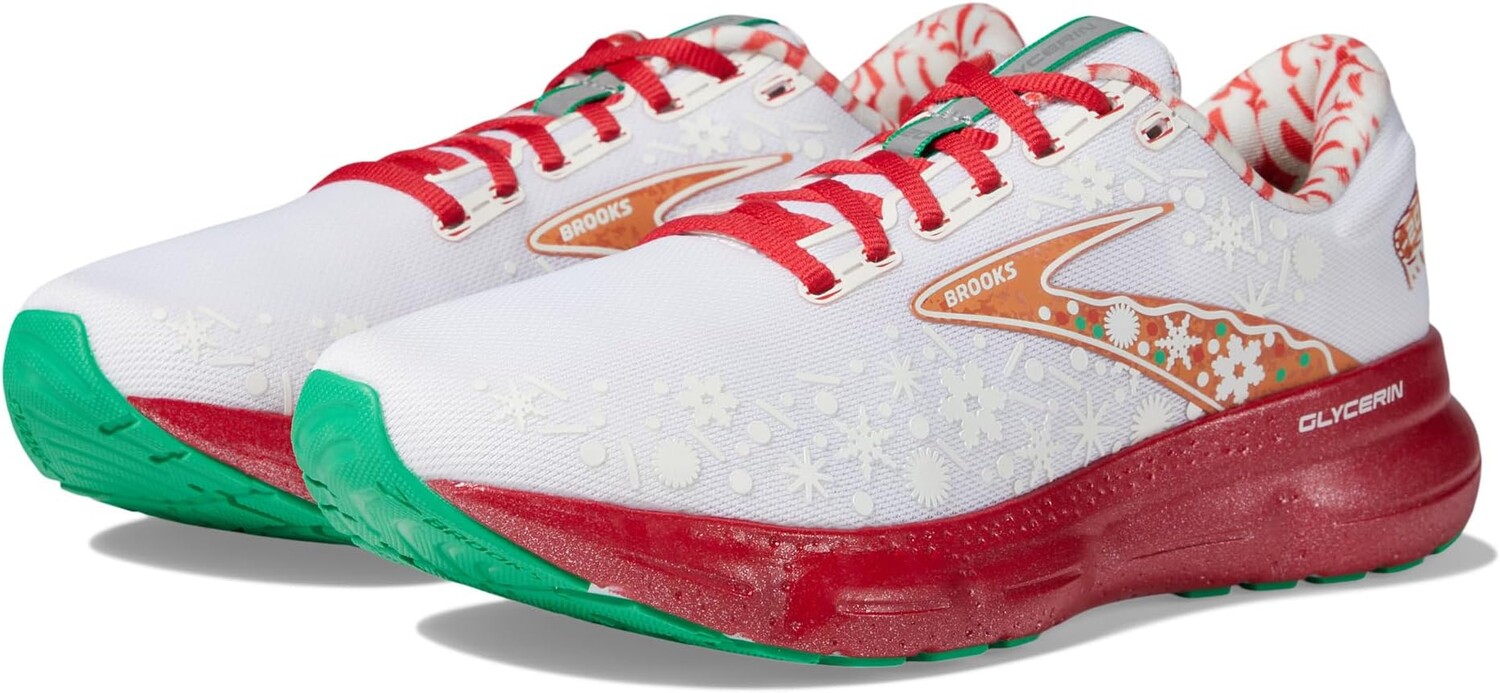 

Кроссовки Glycerin 20 Brooks, цвет Red Alert/White/Caramel