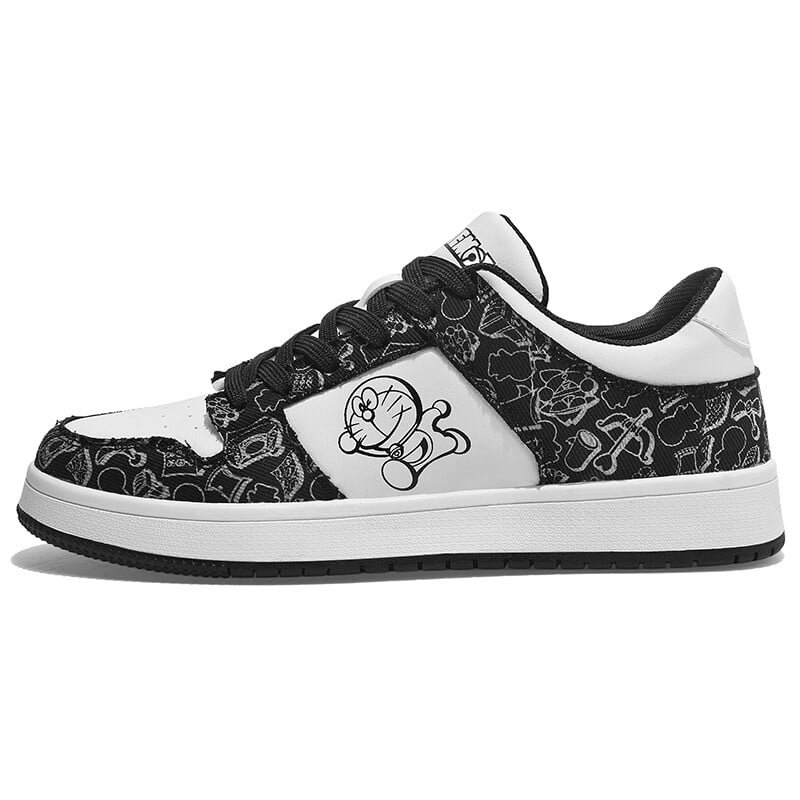 

Кроссовки Doraemon Skateboarding Shoes Unisex Low-top, цвет Panda Black