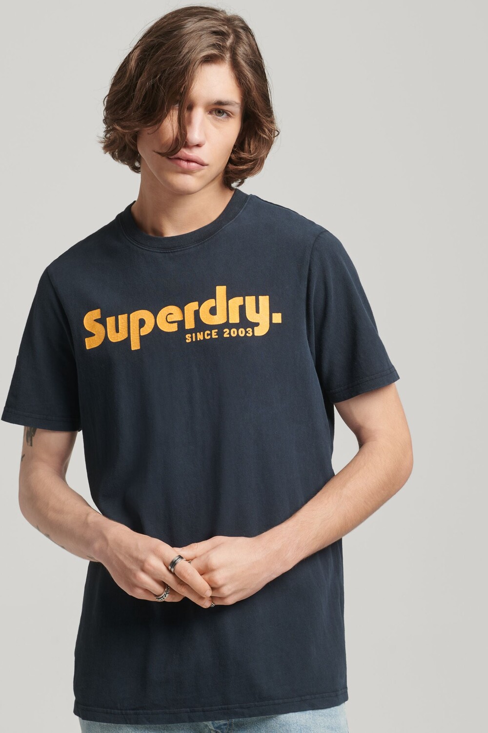 

Классическая футболка Vintage Terrain Superdry, черный