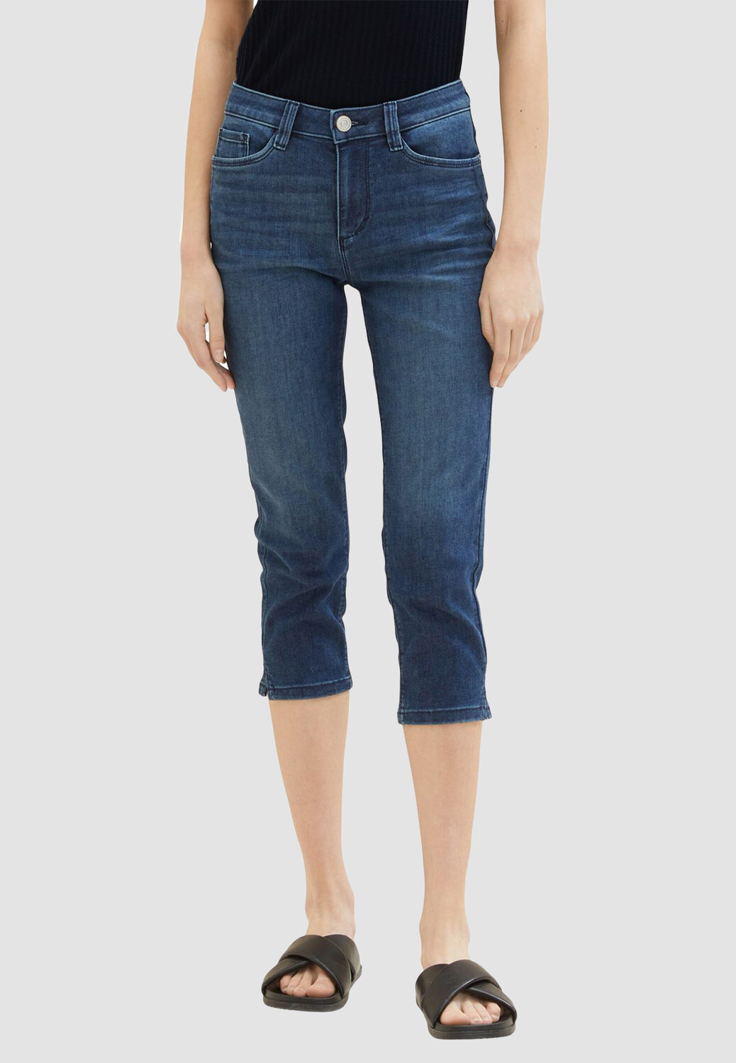 

Шорты Tom Tailor Capri Denim Jeans KATE SLIM, темно синий