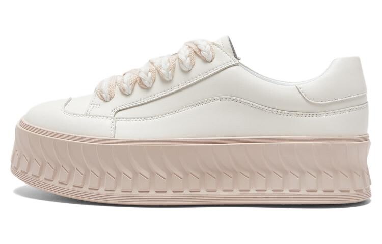 

Кеды, скейтборд обувь женская низкая Basto, цвет Off White/Khaki