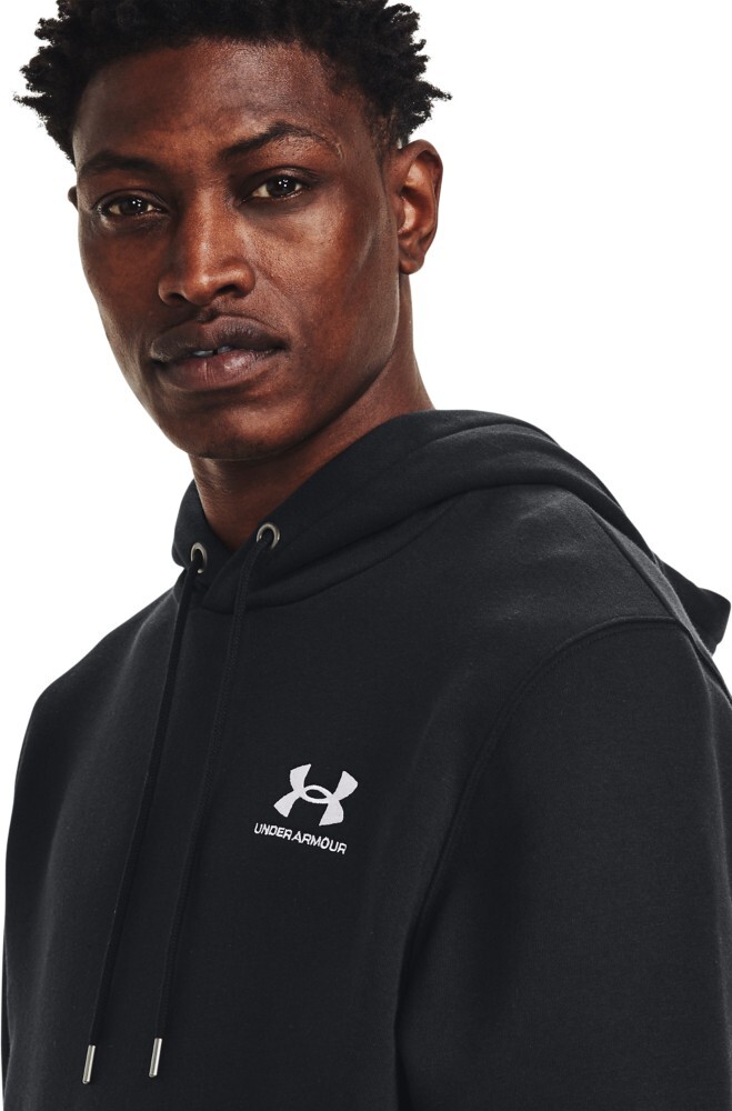 Толстовка Under Armour Hoodie UA Essential Fleece Hoodie, черный