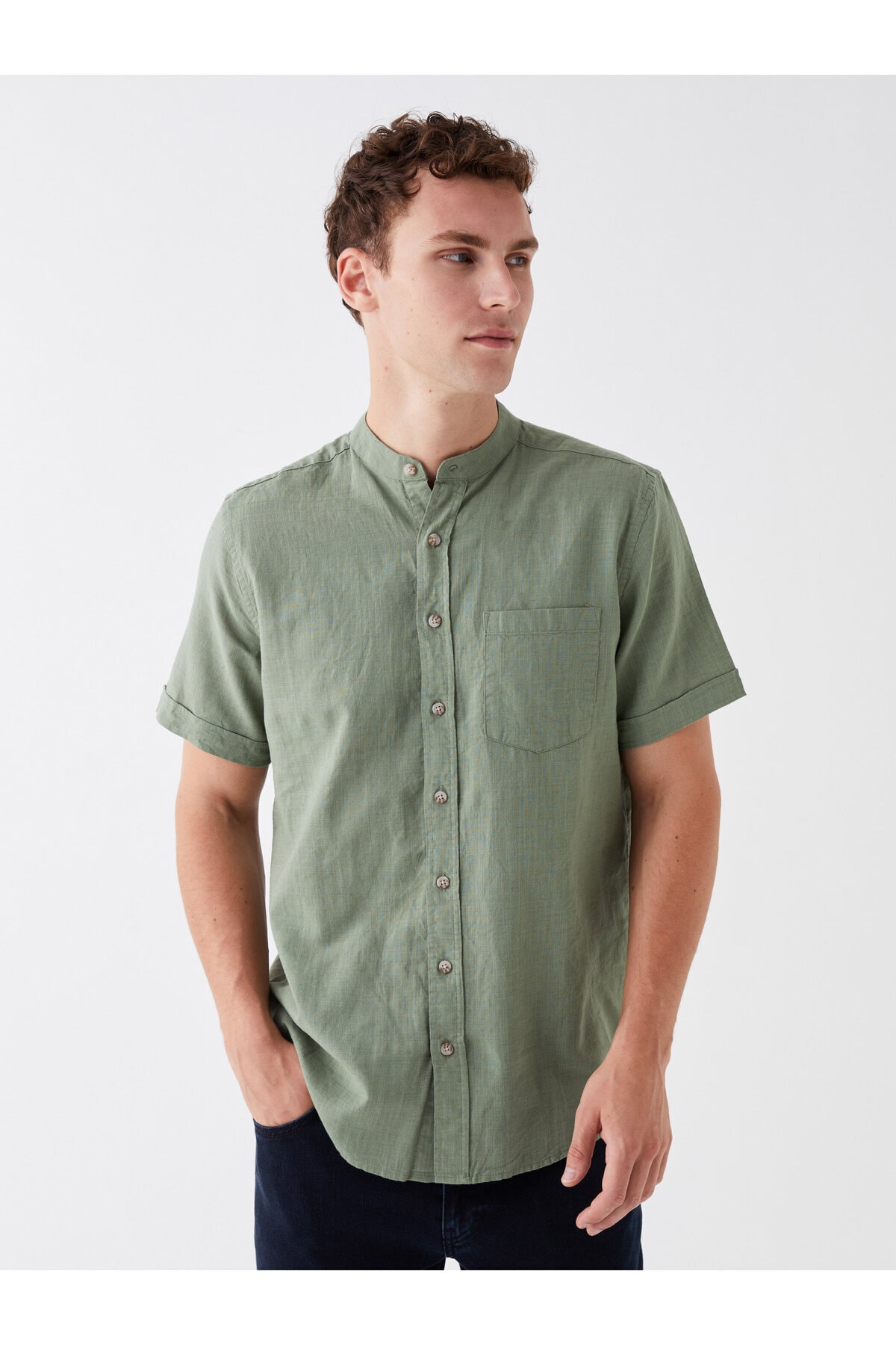 цена Рубашка – зеленая – стандартного кроя LC Waikiki, зеленый