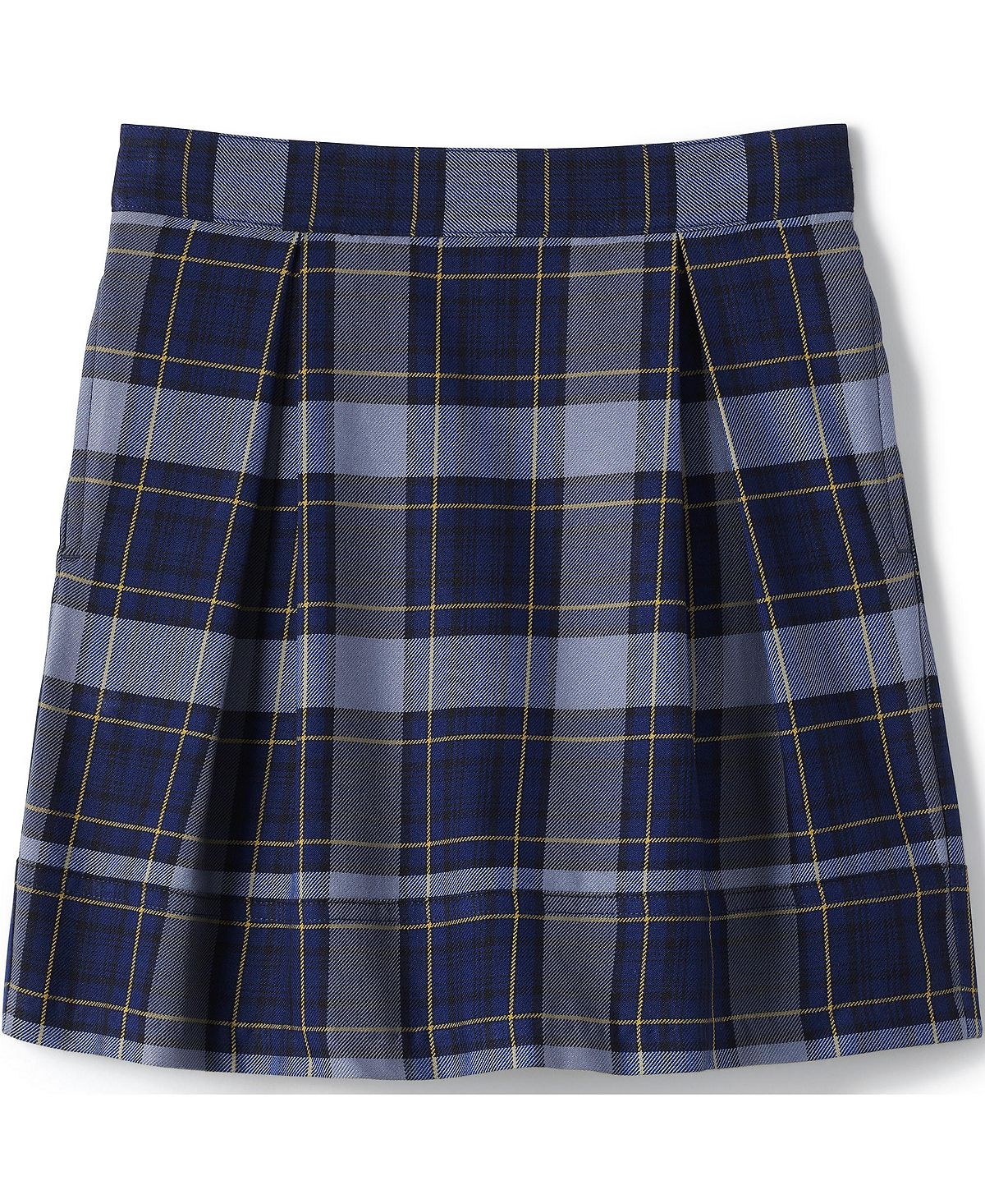 Школьная форма для девочек, клетчатая плиссированная юбка до колена Lands' End детская униформа для девочек плиссированная юбка школьная форма в японском стиле с завышенной талией клетчатая юбка трапеция милый комп