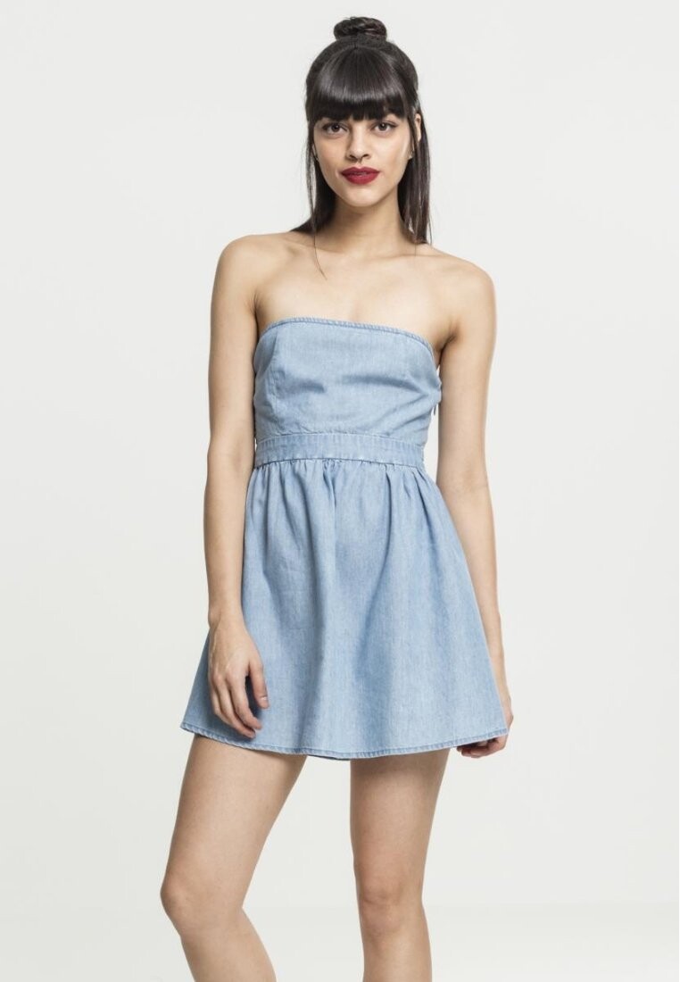 

Платье Vaquero Urban Classics BANDEAU, цвет light blue denim