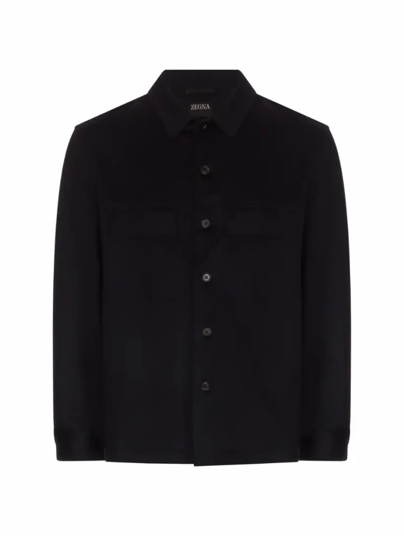 

Кашемировая рубашка Zegna, тёмно-синий