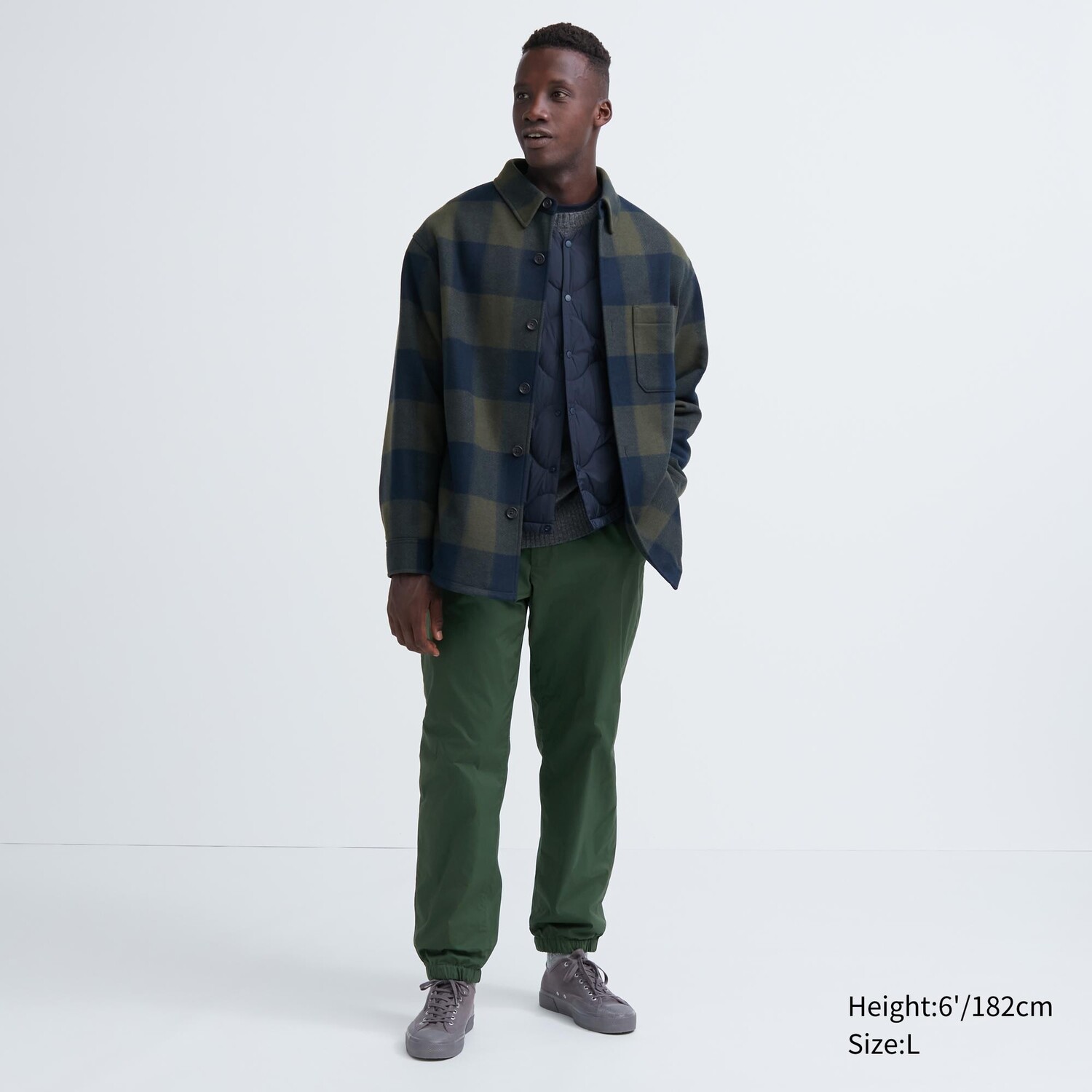 

HEATTECH Джоггеры на теплой подкладке Uniqlo, темно-зеленый