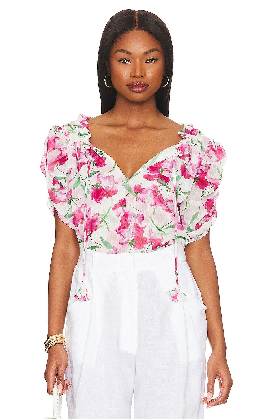 

Топ MISA Los Angeles Sera, цвет Fuchsia Floral