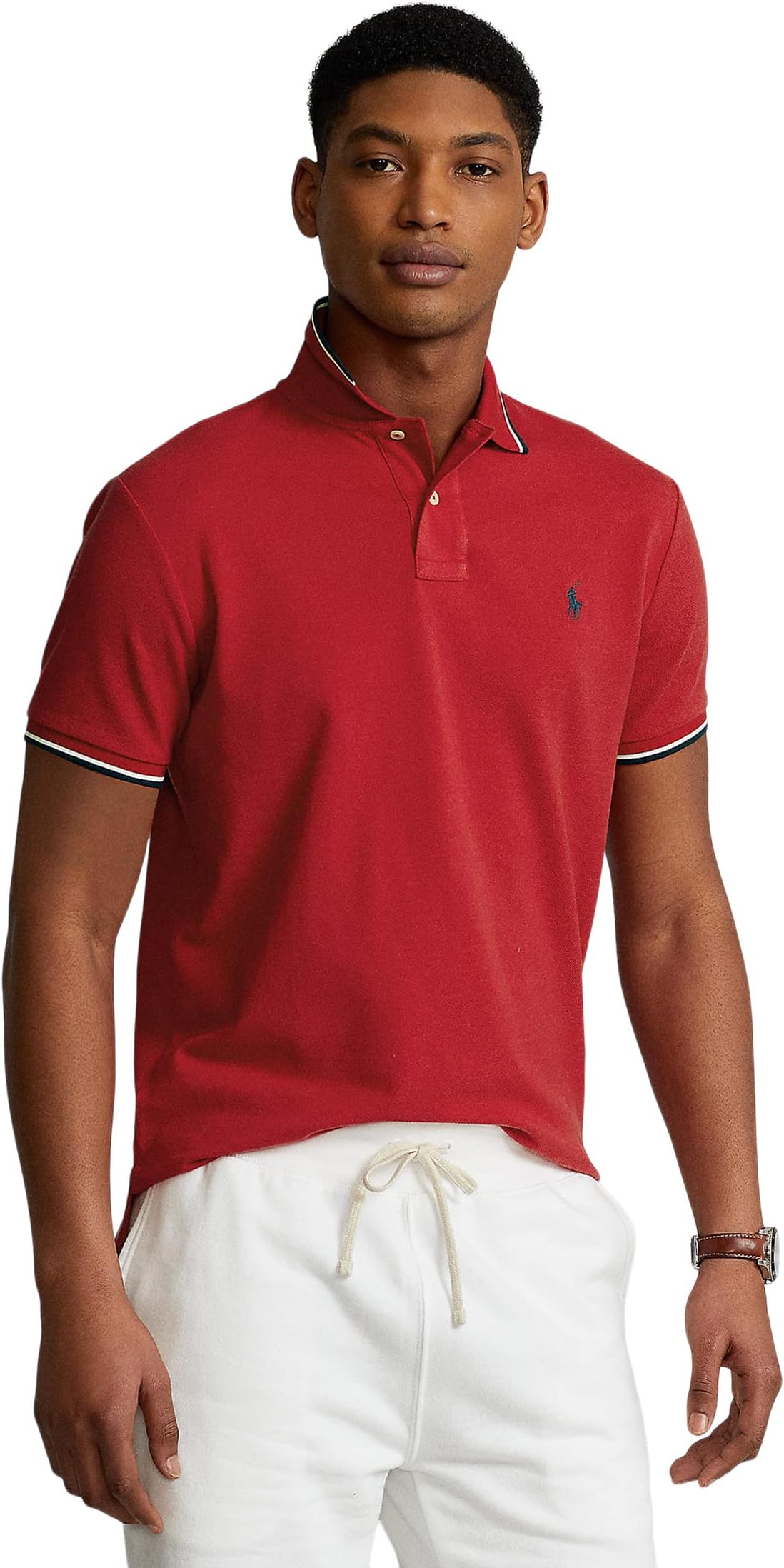 Рубашка-поло Classic Fit Mesh Polo Shirt Polo Ralph Lauren, цвет RL 2000 Red игровое кресло noblechairs hero real leather nbl hro rl brd black red