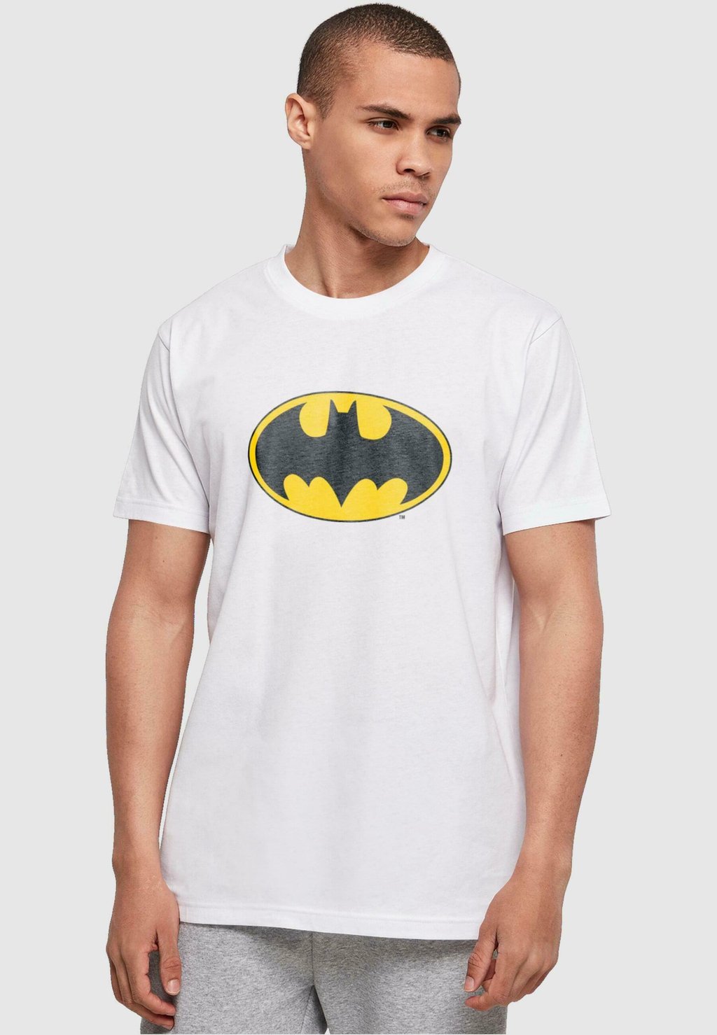 цена Футболка с принтом Dc Originals Batman Logo Basic ABSOLUTE CULT, белый