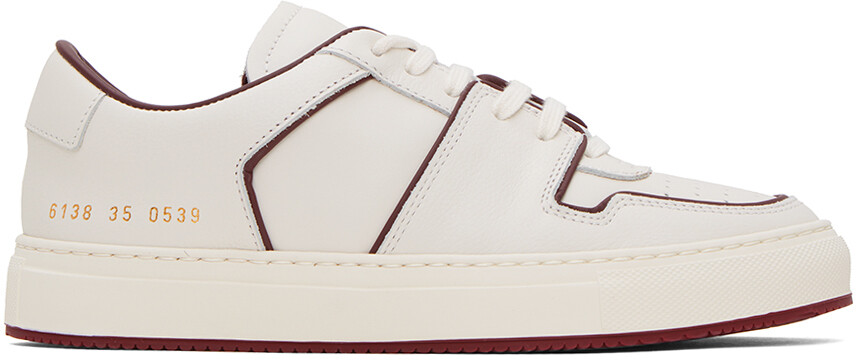 

Общие проекты Белые низкие кроссовки Decades Common Projects, Белый