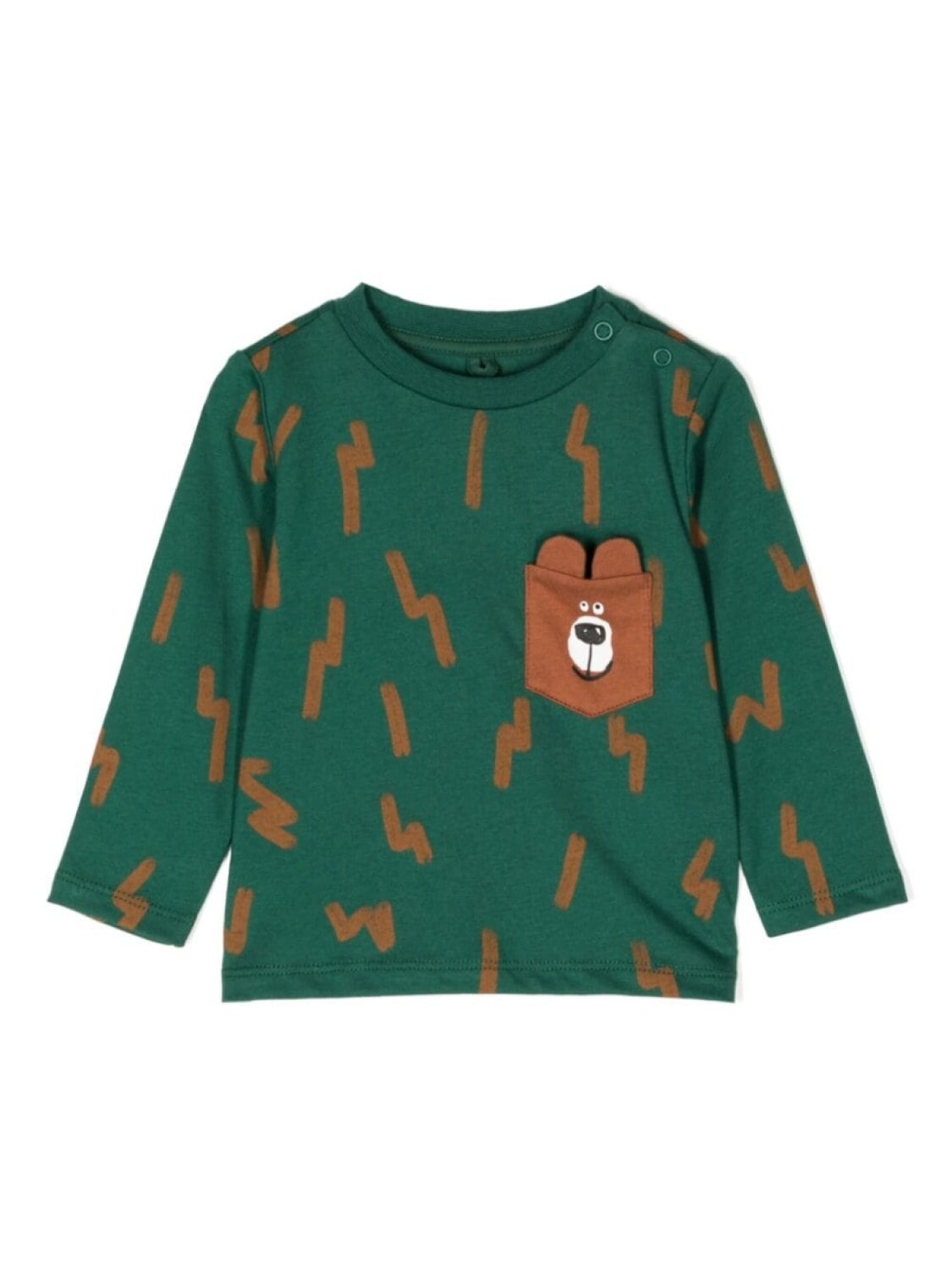 

Stella McCartney Kids футболка с графичным принтом, зеленый