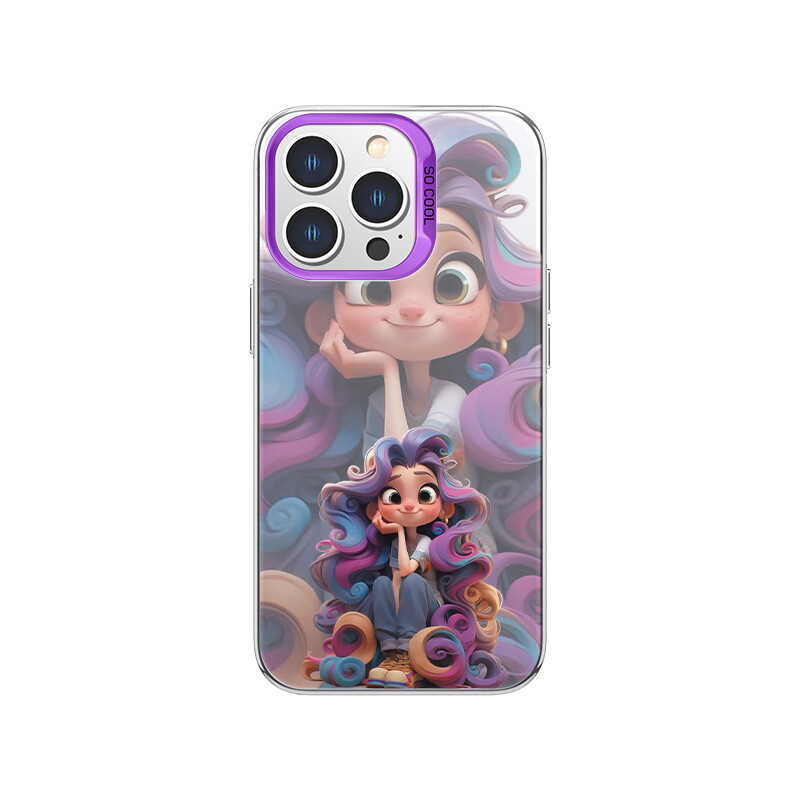 

Чехол для телефона MSMF Us 10 Cents Msmf, DWFQCY240-Color silver white dark purple frame