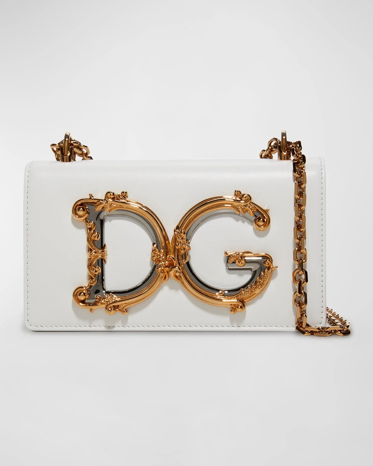 

Кожаная сумка через плечо Barocco Dolce&Gabbana, цвет Black