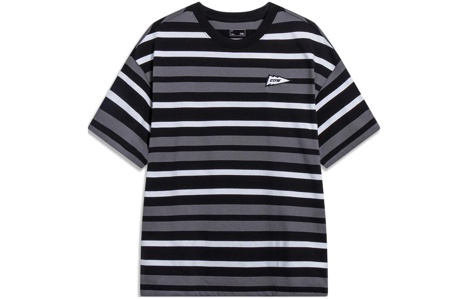 

Футболка CF Tracing унисекс с двойными белыми полосками Lining, цвет Double white stripes