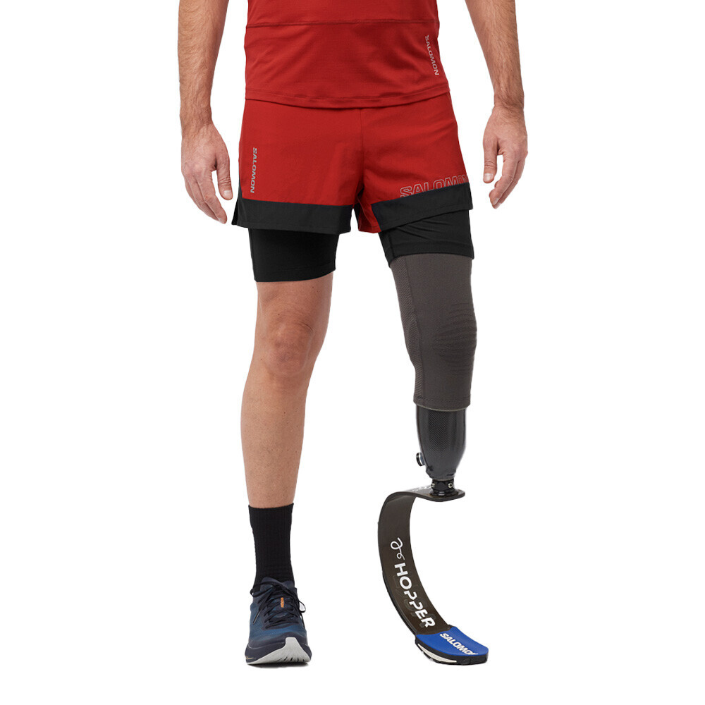 

Спортивные шорты Salomon Cross 2-in-1, красный