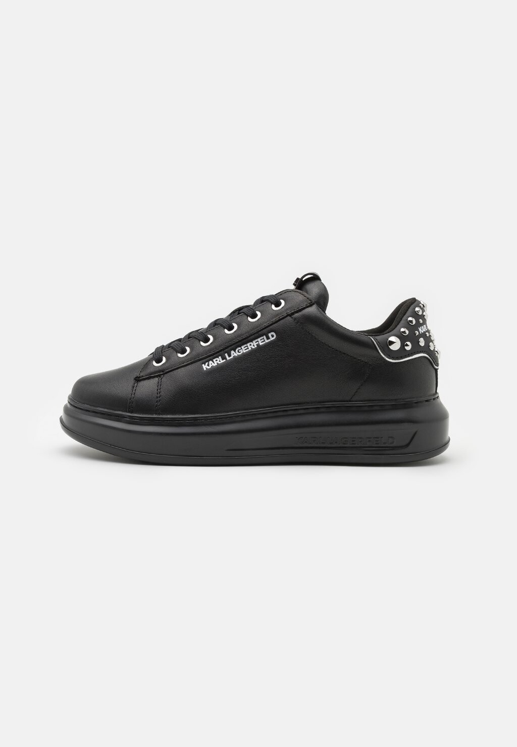 

Низкие кроссовки KAPRI MENS RIVET KOUNTER KARL LAGERFELD, черный/серебристый