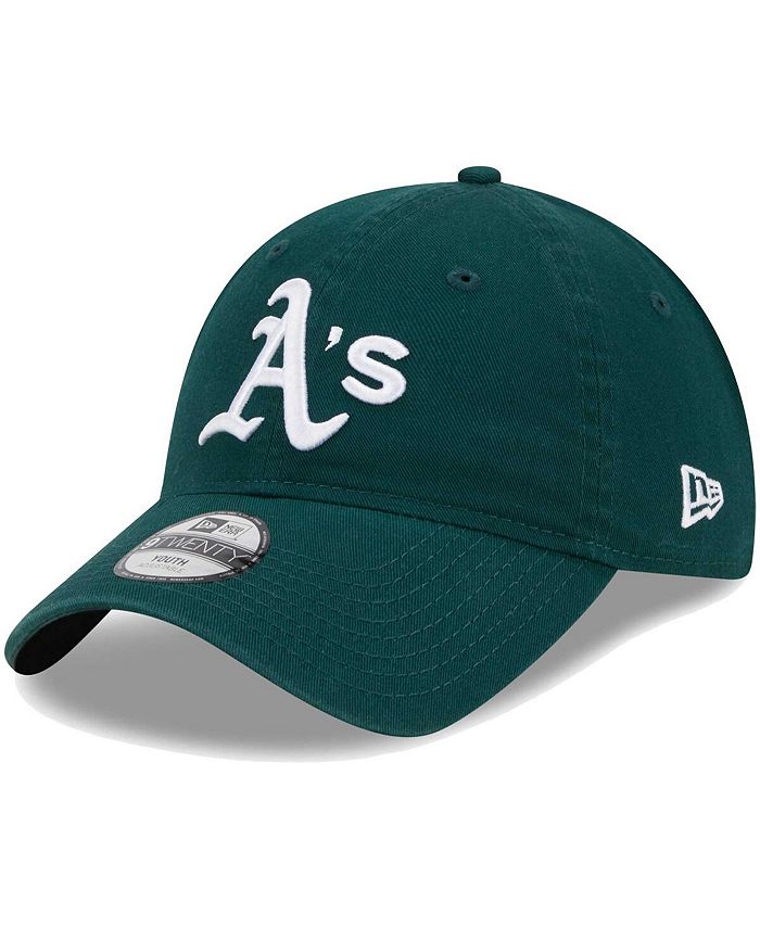 цена Регулируемая шапка Little Boys and Girls Green Oakland Athletics Team 9Twenty New Era, зеленый