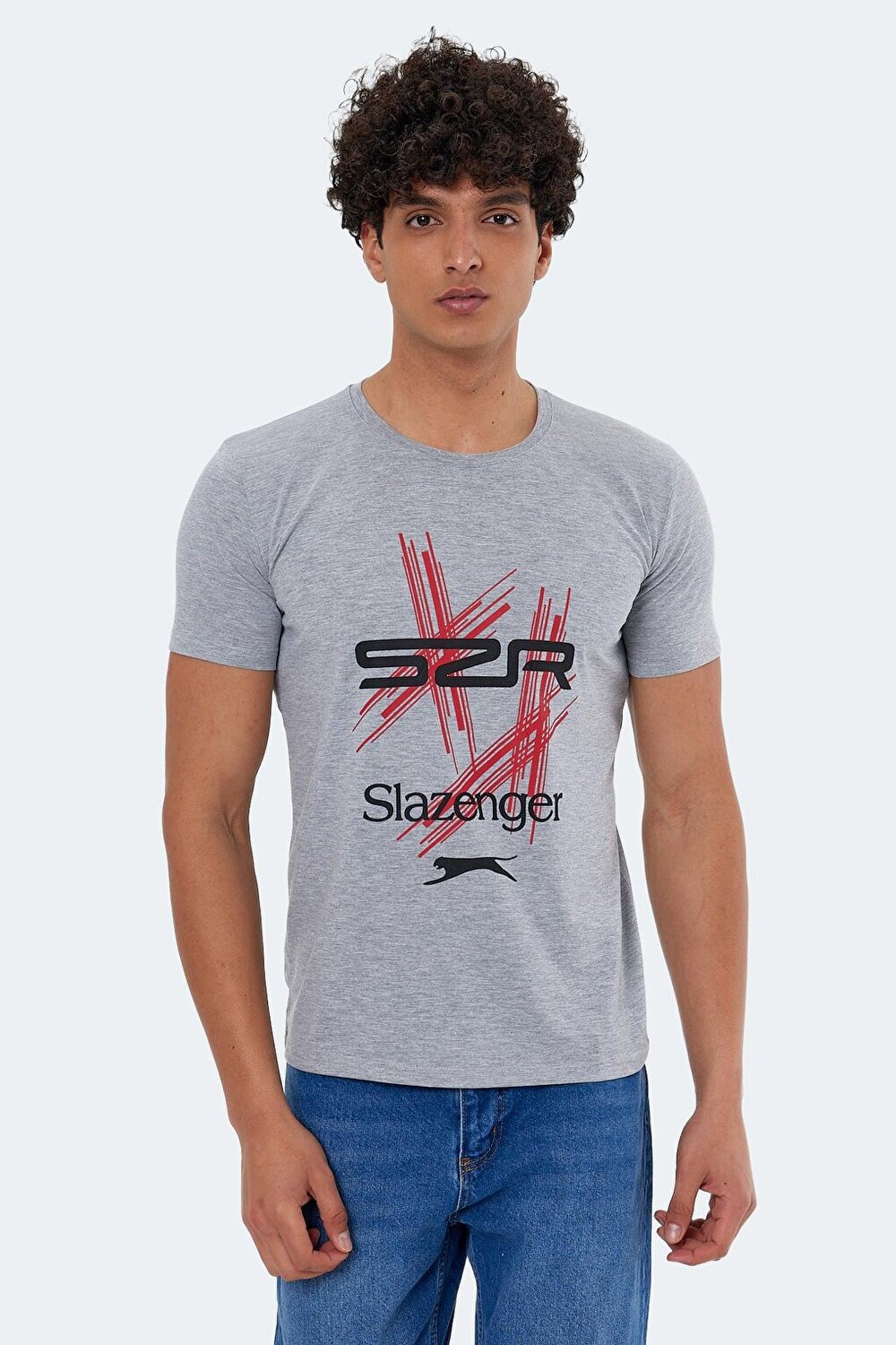 

KASUR Мужская футболка серая SLAZENGER, Серый