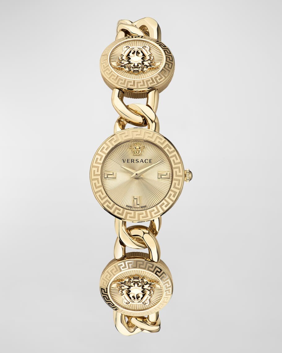 

Часы-браслет Icon с заклепками, 26 мм, золото Versace