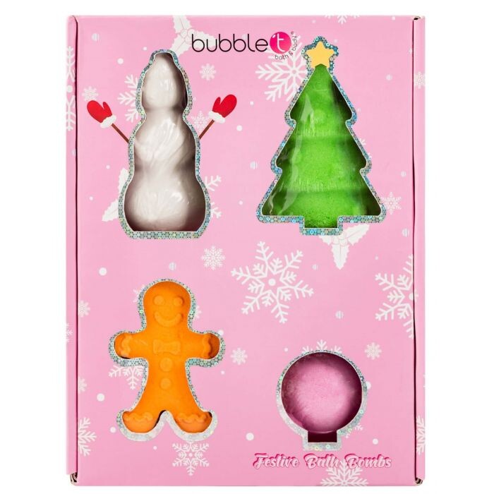

Набор косметики Set de Efervescentes de baño Navideño Bubble T, Set 4 productos