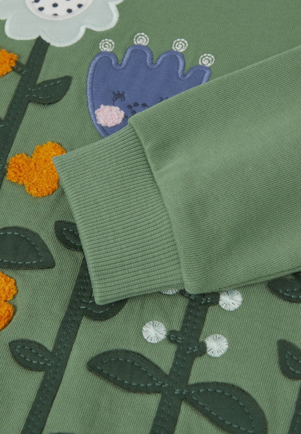

Толстовка FLORAL PATTERN LONG SLEEVE Polarn O. Pyret, зеленый