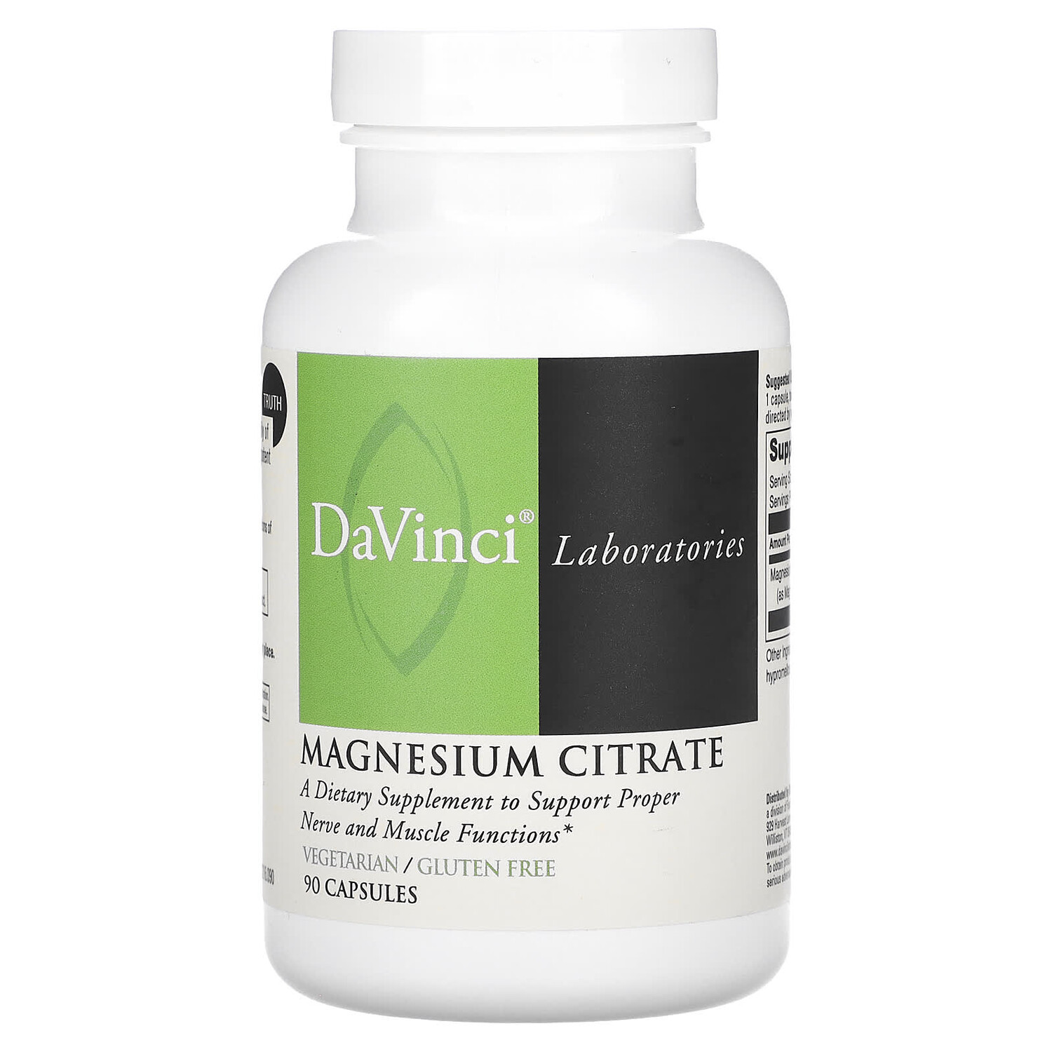 

Цитрат магния, 90 капсул, DaVinci Laboratories of Vermont